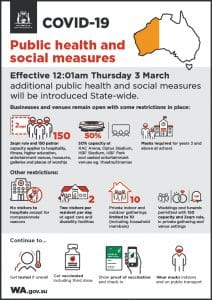 WA Level 2 restrictions