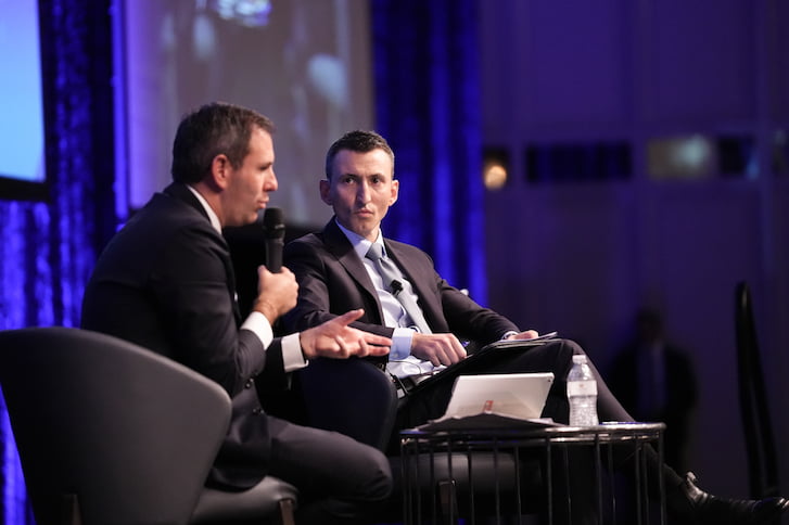 Federal Treasurer Jim Chalmers with CCIWA's Chief Economist Aaron Morey